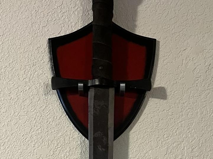 Shield Sword Wall Mount
