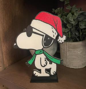 Snoopy Joe Cool Santa / 4 Color / Christmas decor