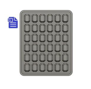 Gem Tray Silicone Mold Housing