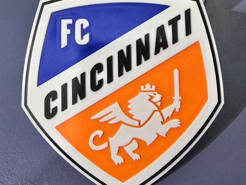 MLS FC CINCINNATI 3D Logo v2 180MM series
