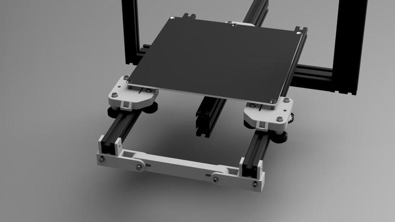 Tevo Tarantula Ultimate 3 carriages bed support