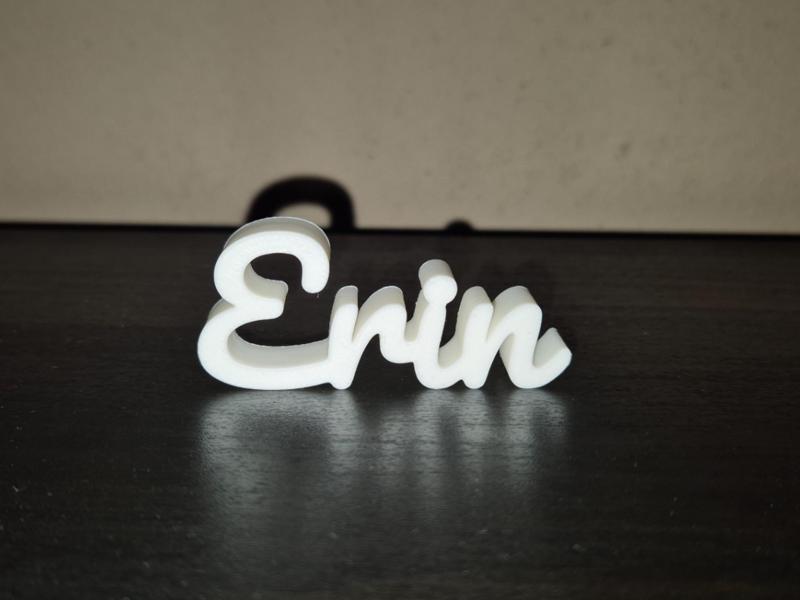 Erin Name Sign Display Decor