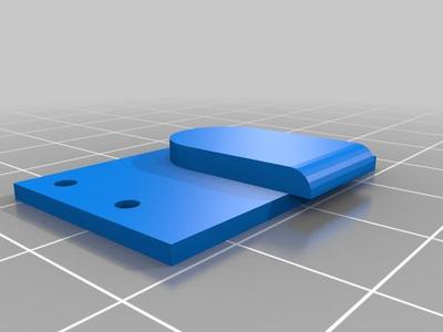 extruder hole cover for uDelta Rework