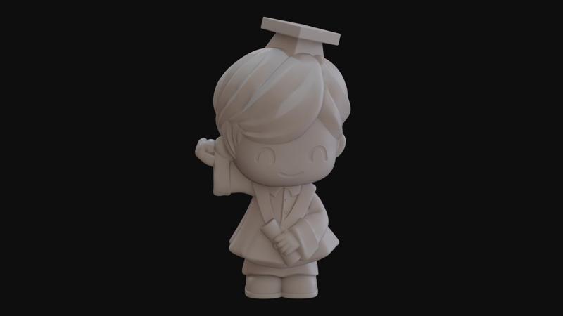 Graduate character Masculino/ graduated character male