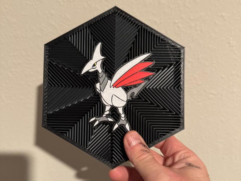 #227 Skarmory Hex Wall Art