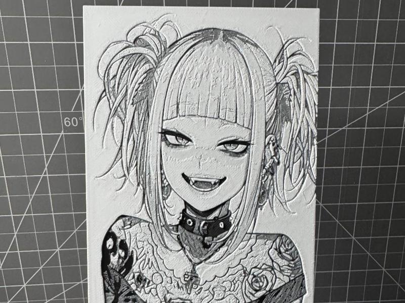 Hueforge of Cute goth Himiko Toga my hero academia