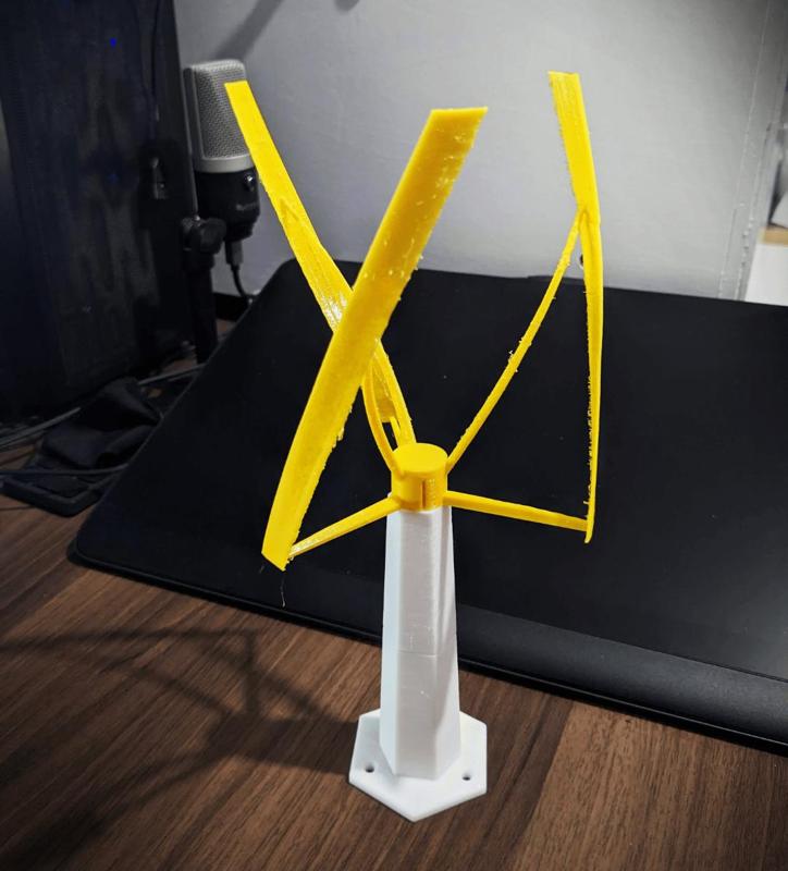 Vertical Helical Modular Wind Turbine Blade 