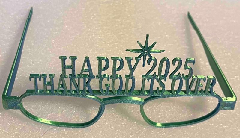 HAPPY 2025 Glasses