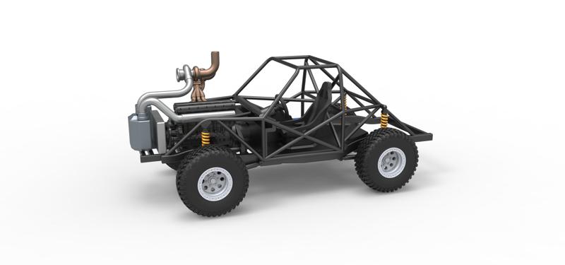 Diecast Uphill Sand Racing Dragster Base Scale 1:25