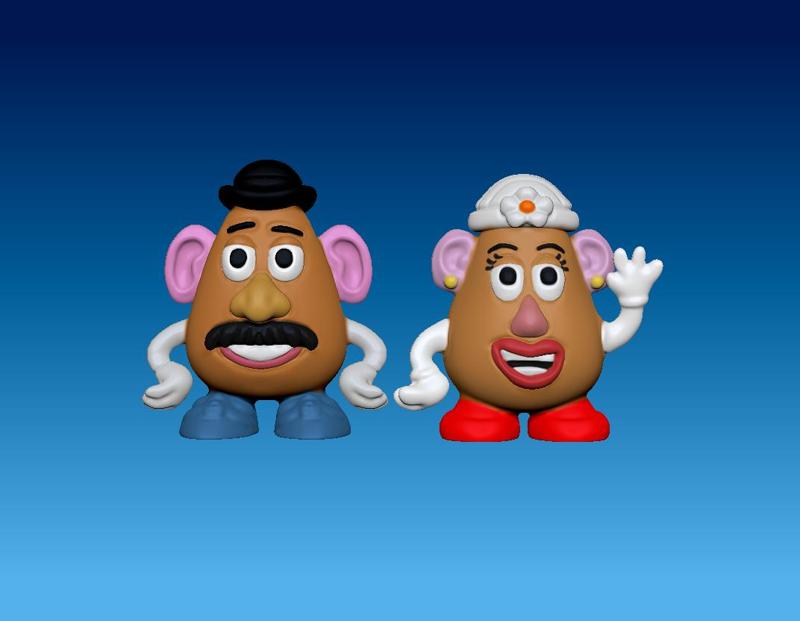 mr potato head and mrs potato from toy story
