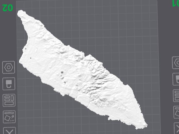 Aruba topographical map