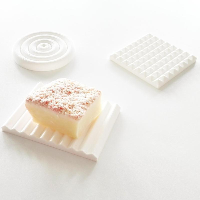 Geometric soap holders