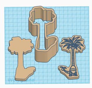 Pokemon: Alolan Exeggutor 3 Piece Bath Bomb Mold