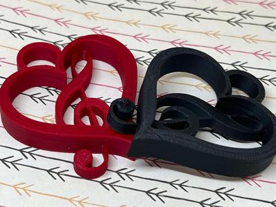 Musical Heart - Keychain