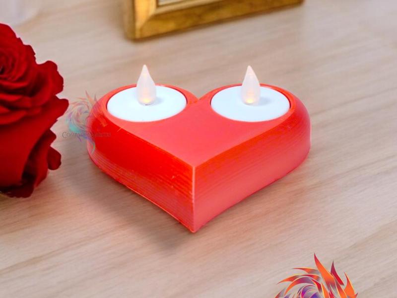Basic Heart Tealight Holder 