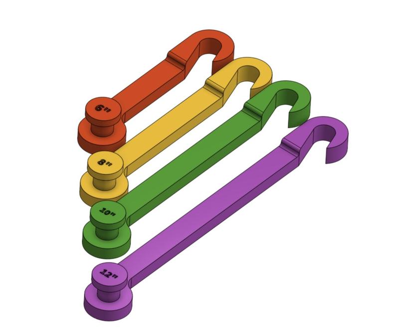 SHOWER CADDY EXTENDERS 6-8-10-12 IN