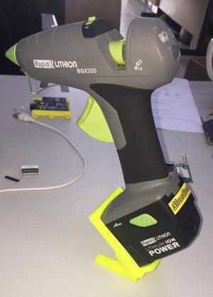 Foot Stand for Cordless Battery Powered Hot Glue Gun