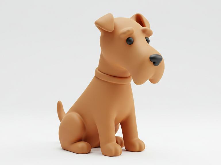 Mini Cute Irish Terrier Figurine