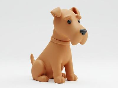 Mini Cute Irish Terrier Figurine