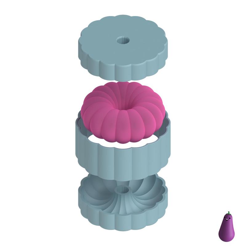 MARSHMALLOW DONUT BATH BOMB SOLID SOAP PRESS MOLD