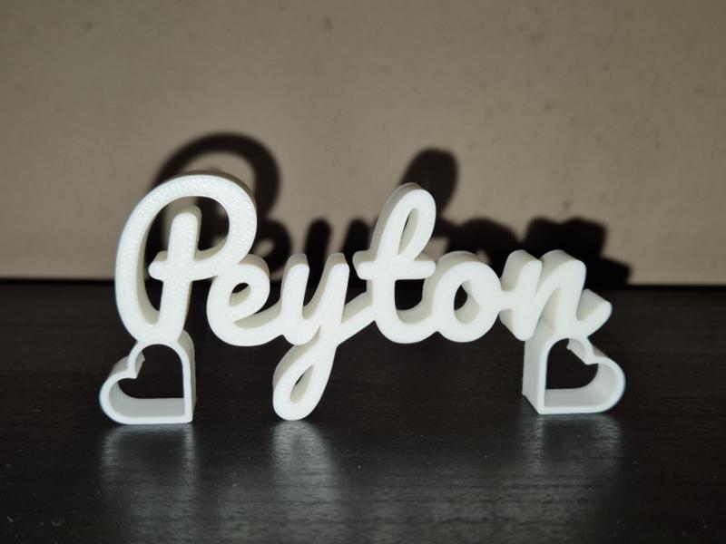 Peyton Name Sign Display Decor