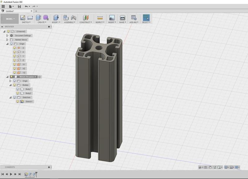 40mm aluminum extrusion 