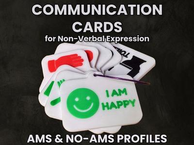 Communication Cards for Non-Verbal Expression