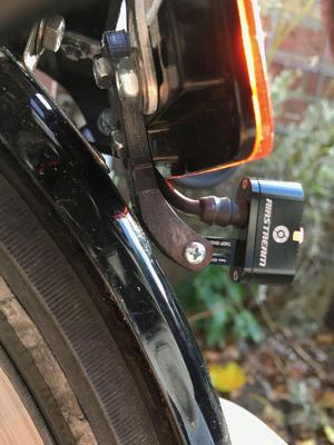 SuperNova Airstream 2 tail light bracket for Brompton