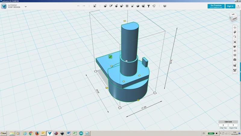 MOCKUP potentiometer B1 P160KN3K