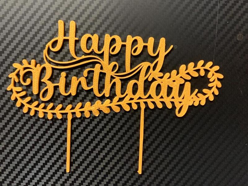 Happy Birthday Cake Topper