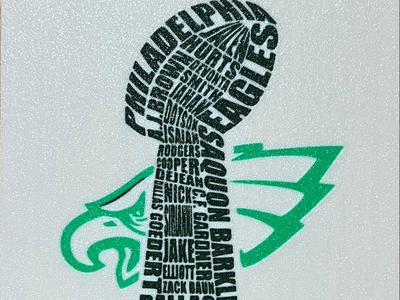 superbowl champions Philadelphia eagles graphic