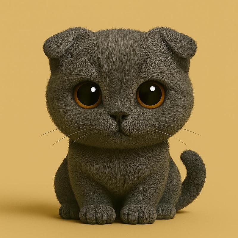 Scottish Fold Chibi Silent Echo Guardian