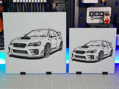 Subaru - Hueforge - 3 Colors