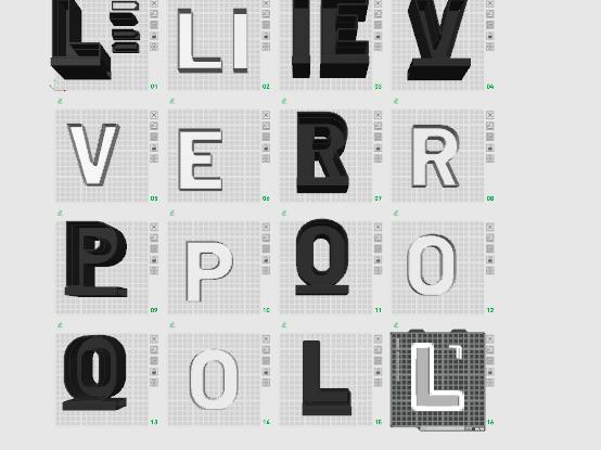 Liverpool Letter Lamp