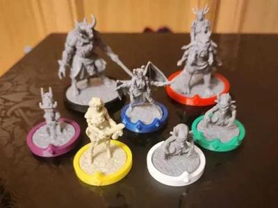 Black Rose Wars: Rebirth standies for miniatures