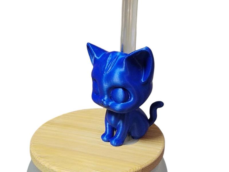 Cute Kitten Straw Topper - Fits Stanley Straw