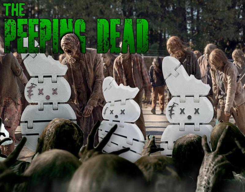 Halloween Zombie FLEXI Peep Bunny and Chick