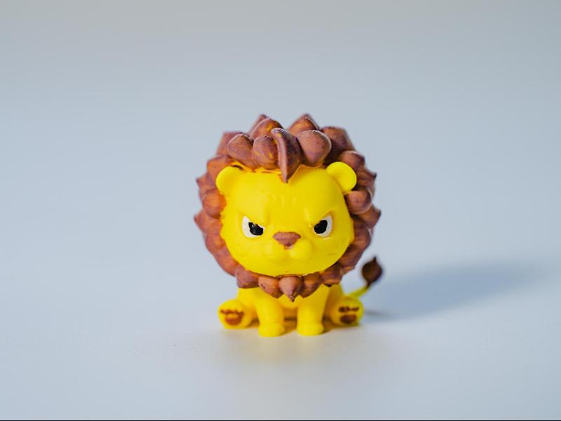 Cute and Fierce Lion