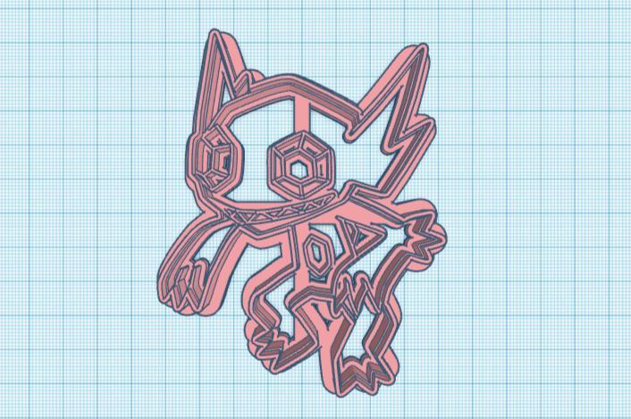 Pokemon: Sableye Cookie Cutter
