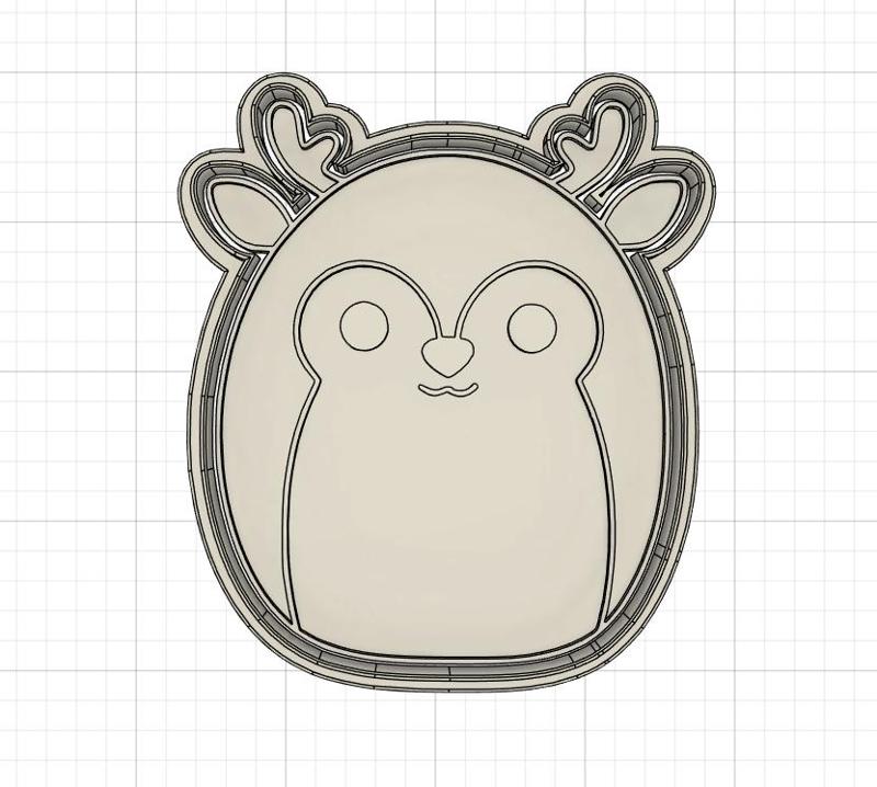 Deer Squishmallow Cookie Cutter
