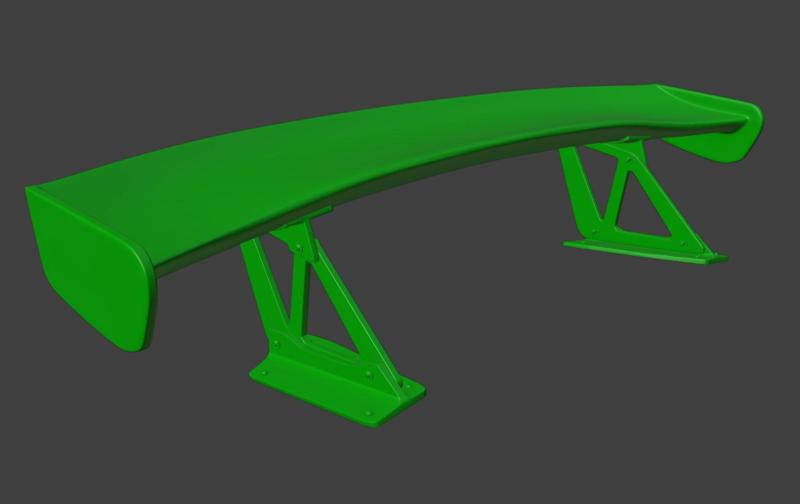 Spoiler 072 Wing For RC CARS Universal 3D PRINT STL