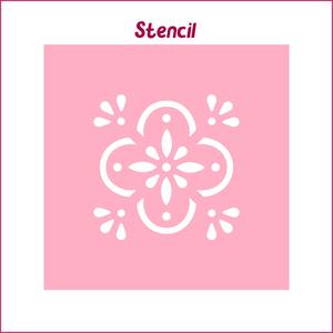 Tile Stencil – STL 3D Print files, SVG Cutting files. T02