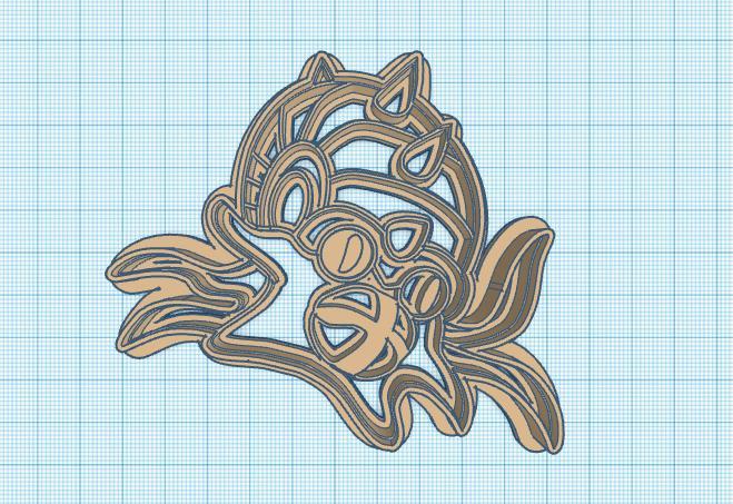Pokemon: Omastar Cookie Cutter