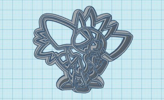 Pokemon: Grafaiai Cookie Cutter