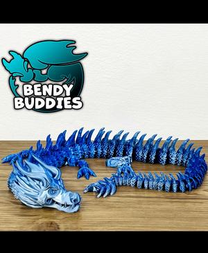 East Dragon Yuzhi / Drake Articulated / Print-in-Place Flying Creature / Magical Chinese Beast