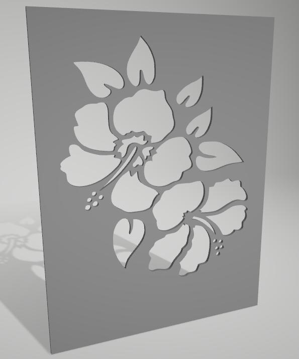 stencil  flowers