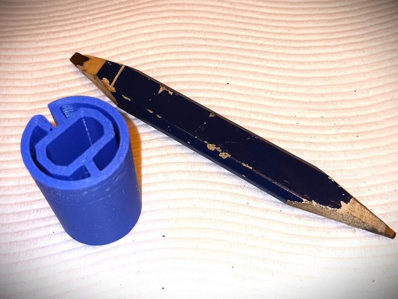 Sanding drum carpenter pencil insert