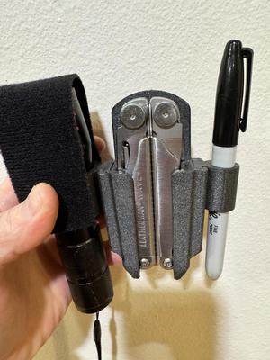 Modification to change belt clip to clip-on of Modular Leatherman Wave Holster