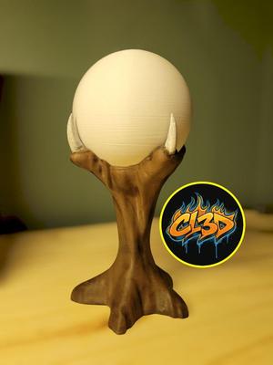 Orb with Claw Stand LED Night Light