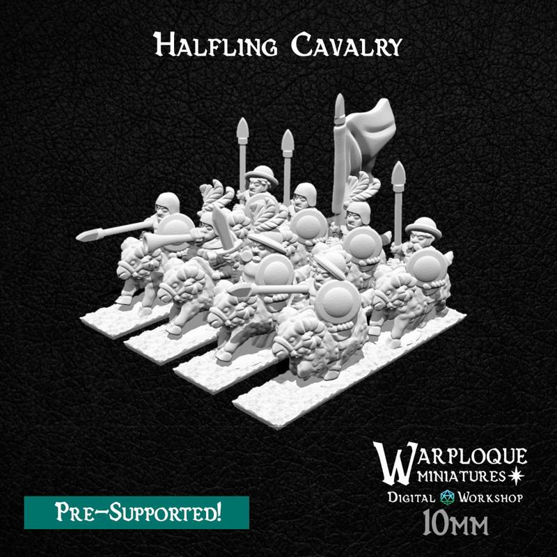 10mm Halfling Cavalry
